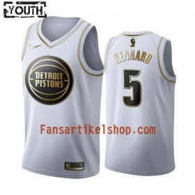 NBA Detroit Pistons Trikot Luke Kennard 5 Nike 2019-2020 Weiß Golden Edition Swingman - Kinder